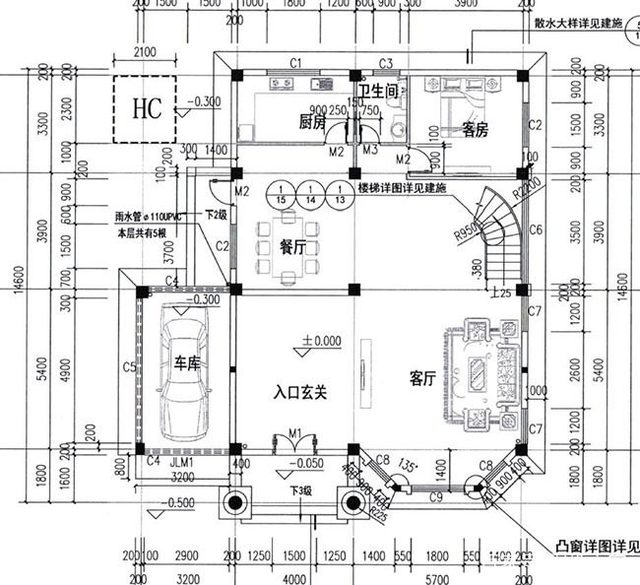 農村復式三層建筑設計圖紙 農村復式三層建筑設計圖紙