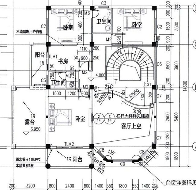 農村復式三層建筑設計圖紙 農村復式三層建筑設計圖紙