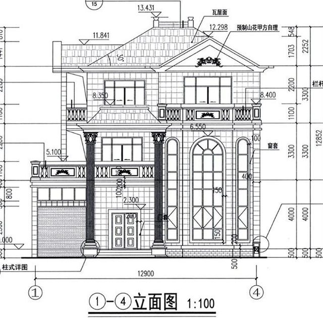 農村復式三層建筑設計圖紙 農村復式三層建筑設計圖紙