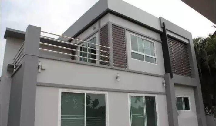 農村地區自建的兩層平頂別墅的效果圖 農村地區自建的兩層平頂別墅的效果圖