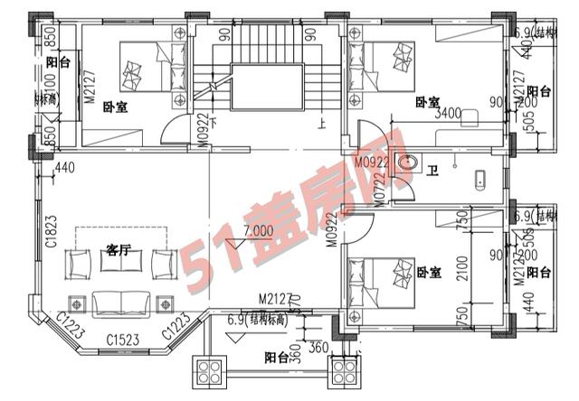 農村豪華四層獨戶別墅設計圖 農村豪華四層獨戶別墅設計圖