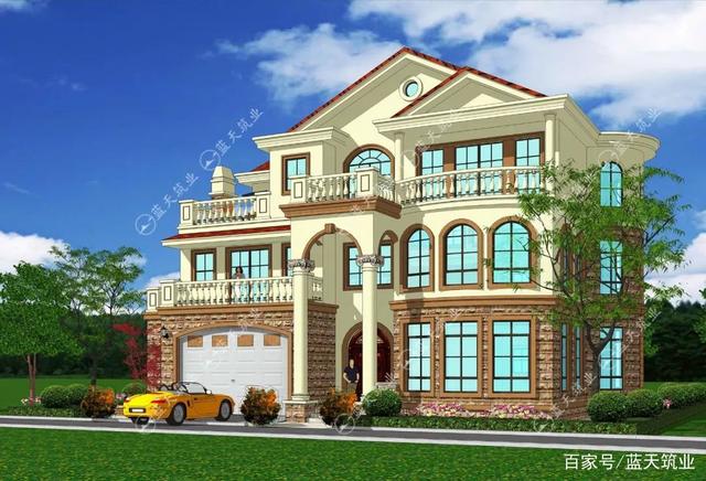 鄉村三層別墅建筑設計圖 鄉村三層別墅建筑設計圖