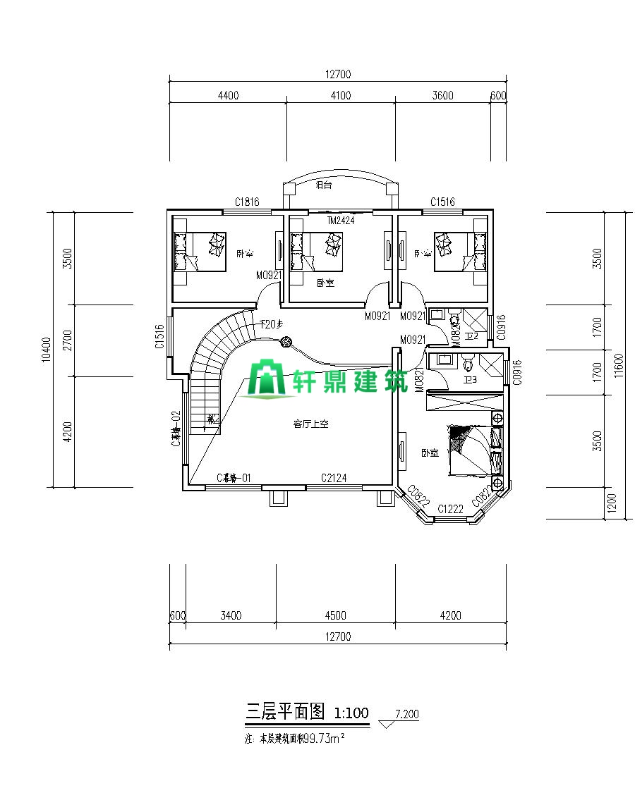 歐式三層復式 歐式三層復式