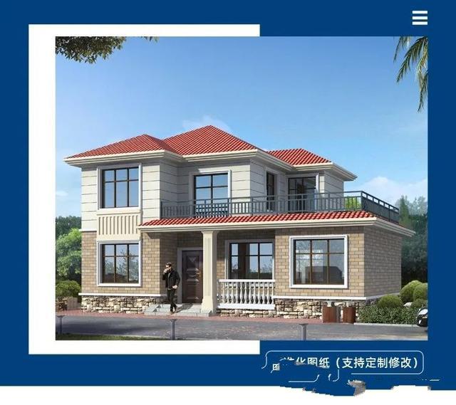 農村自建二層歐式別墅設計圖 農村自建二層歐式別墅設計圖