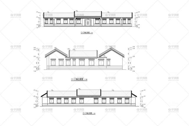 農村中式四合院別墅設計 農村中式四合院別墅設計