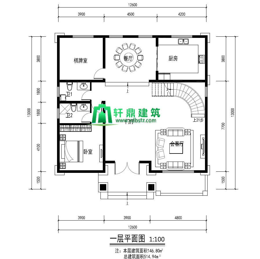 一層平面圖 一層平面圖