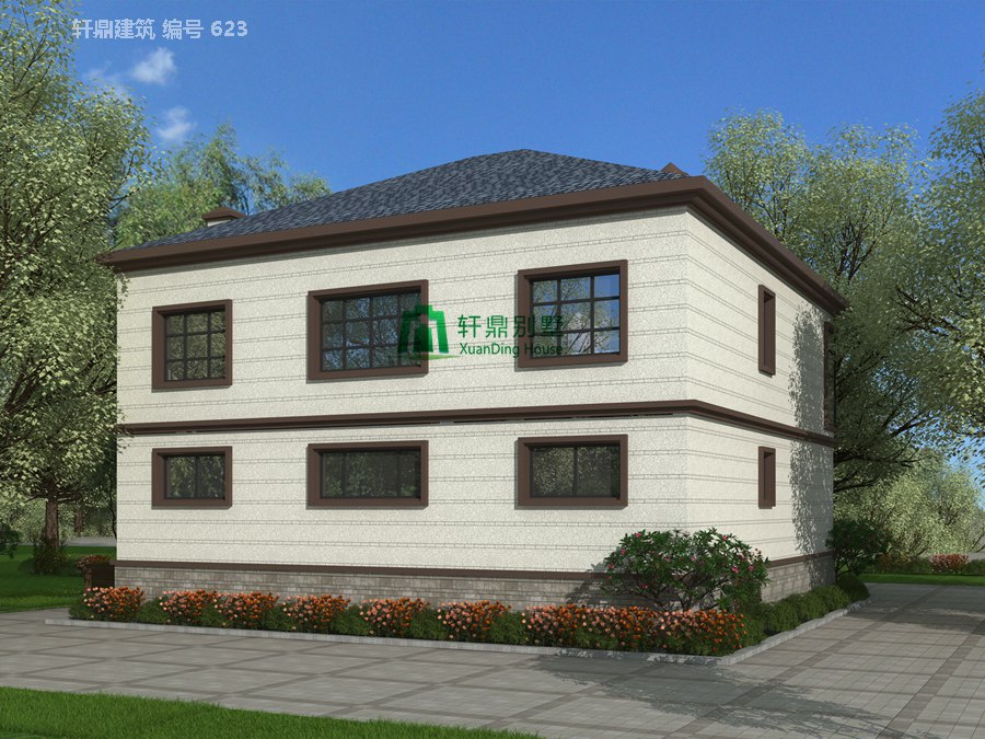 二層田園風(fēng)格自建別墅設(shè)計(jì)圖施工圖3.jpg 二層田園風(fēng)格自建別墅設(shè)計(jì)圖施工圖3.jpg